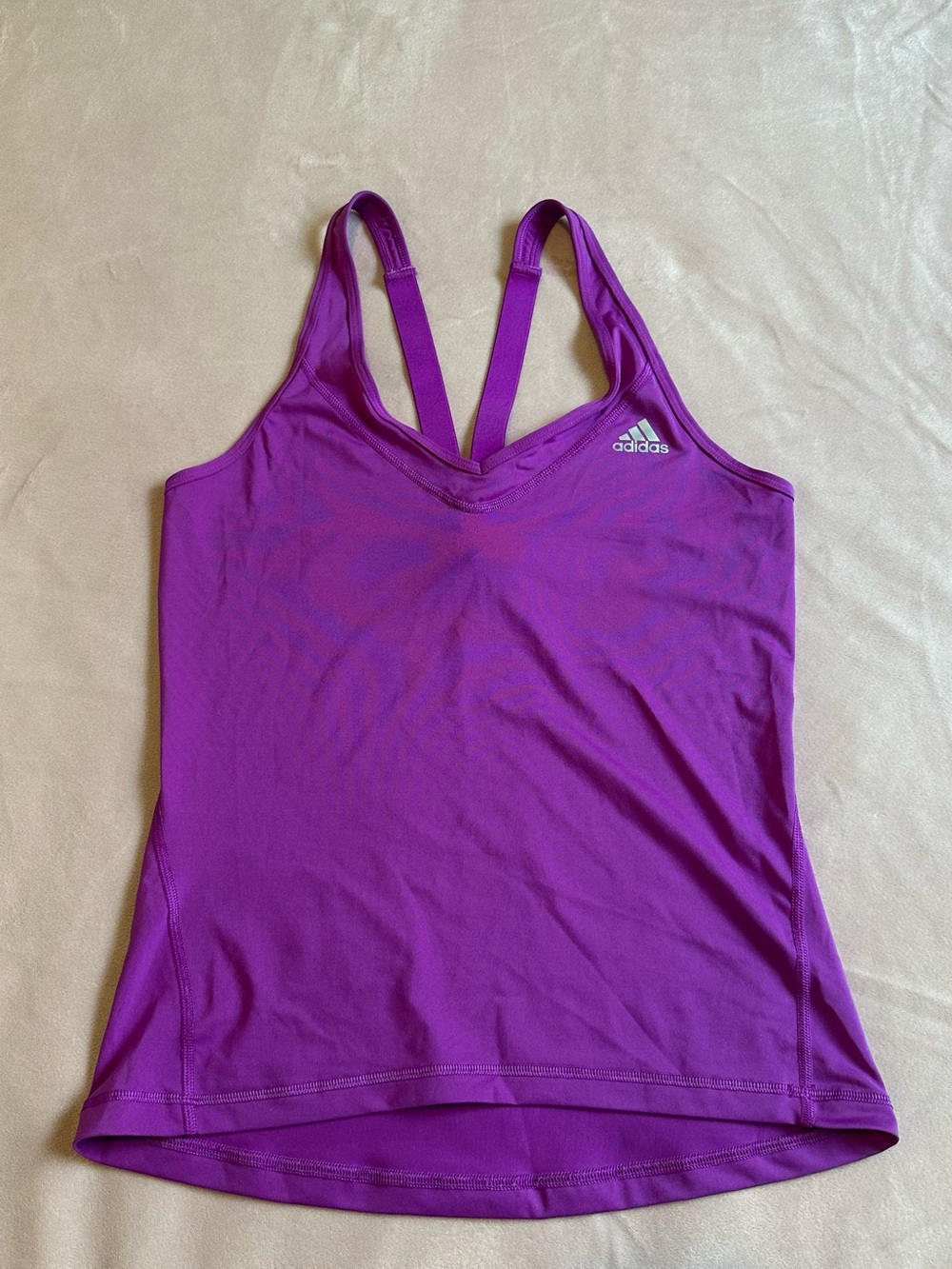 adidas Purple Double-Strap Performance Camisole